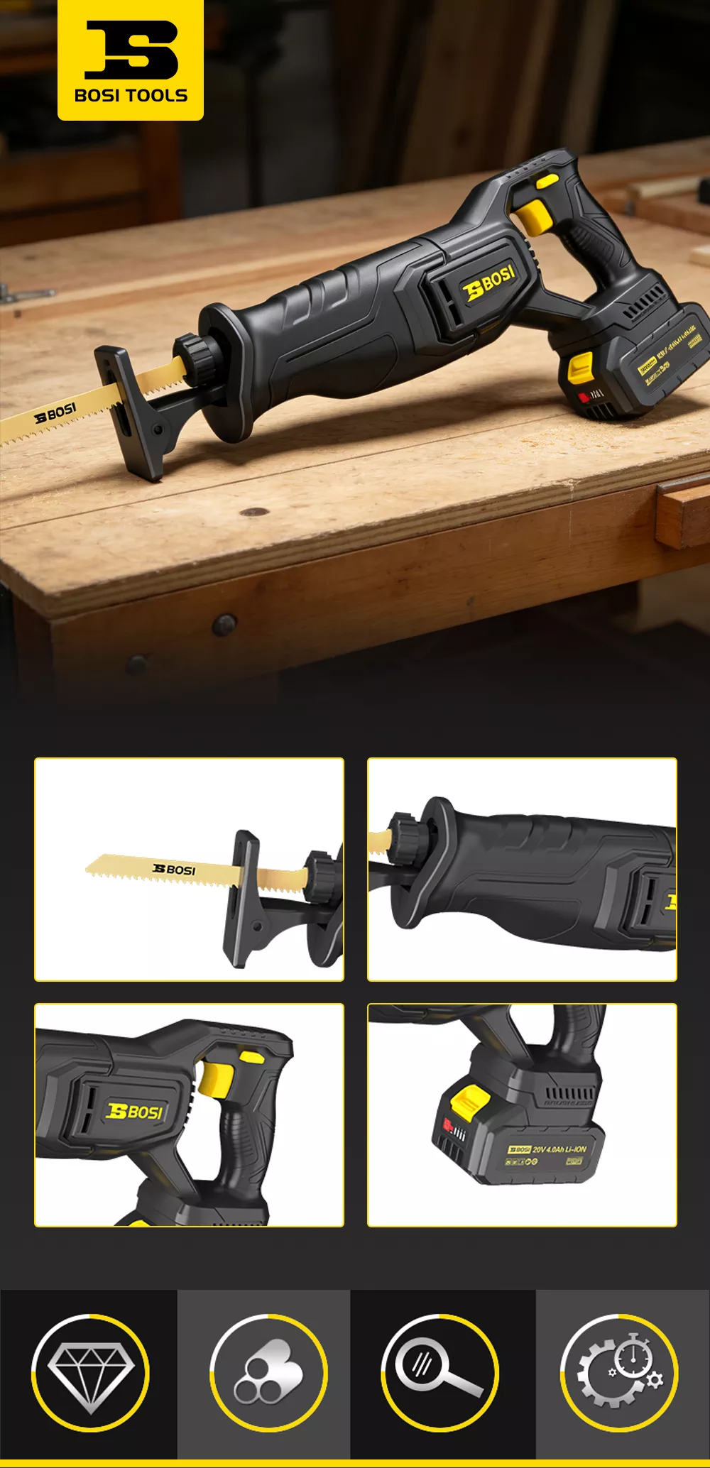 Li-ion Brushless Reciprocating Saw